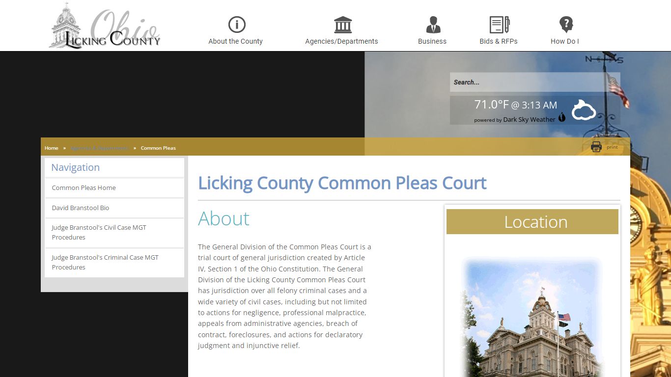 Licking County Common Pleas Court